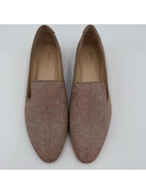 Kate Spade Jonah Metallic Fabric Slip on Dressy Loafers Women’s Size 7M Pink